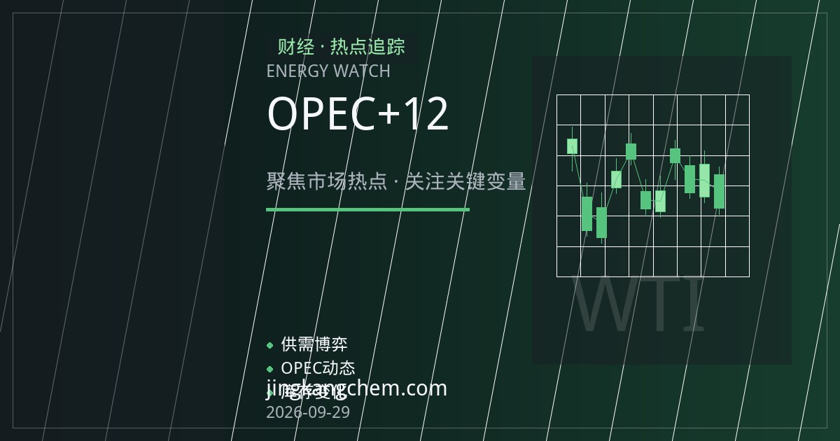 OPEC+ 12月小幅增产遇上对俄制裁：原油市场定价的两股力量